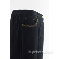 Pantalone blu scuro da donna